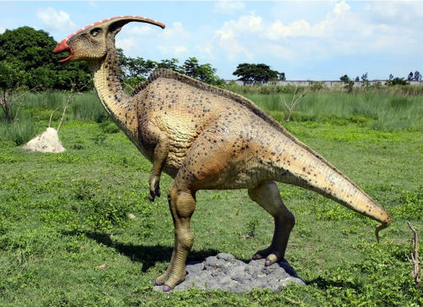 Parasaurolopus Dinosaur Sculpture Giant Fiberglass Replica prehistoric